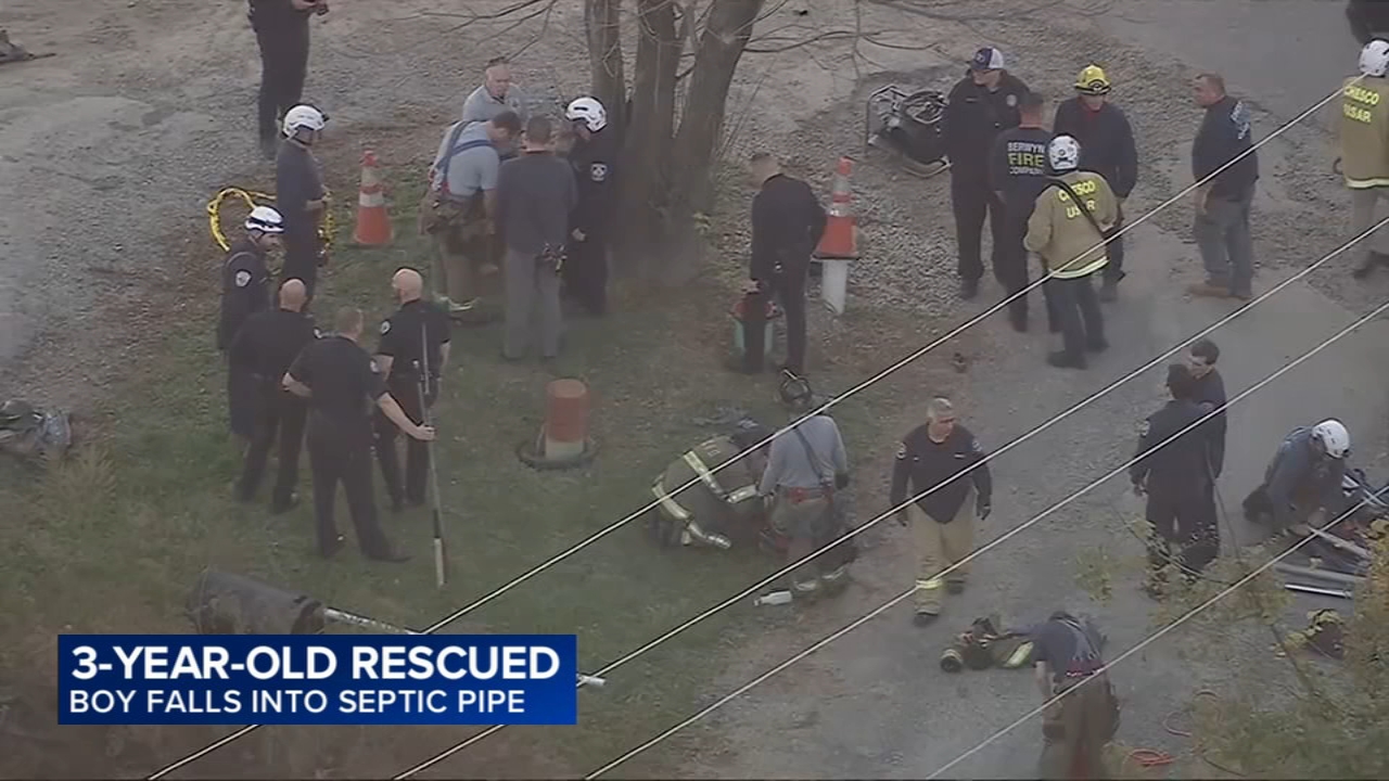 Young boy rescued after falling into septic pipe in West Goshen Township, Pennsylvania 

       — Mineola Business news